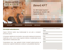 Tablet Screenshot of munkaeroberles.com